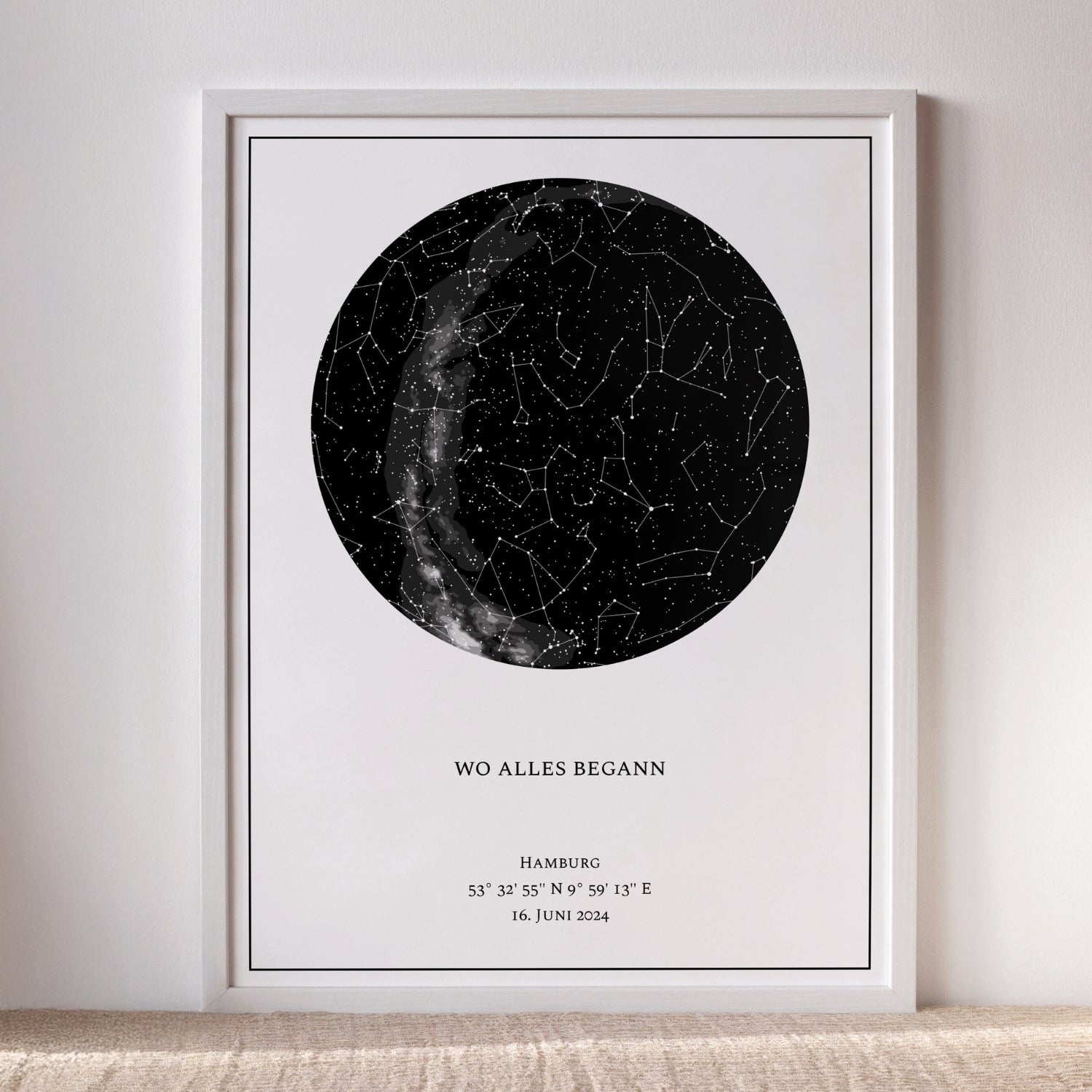 Personalisierte Sternkarten – individuelle Sternenhimmel Poster | Besondere Geschenke - Erinnerung an unvergessliche Momente