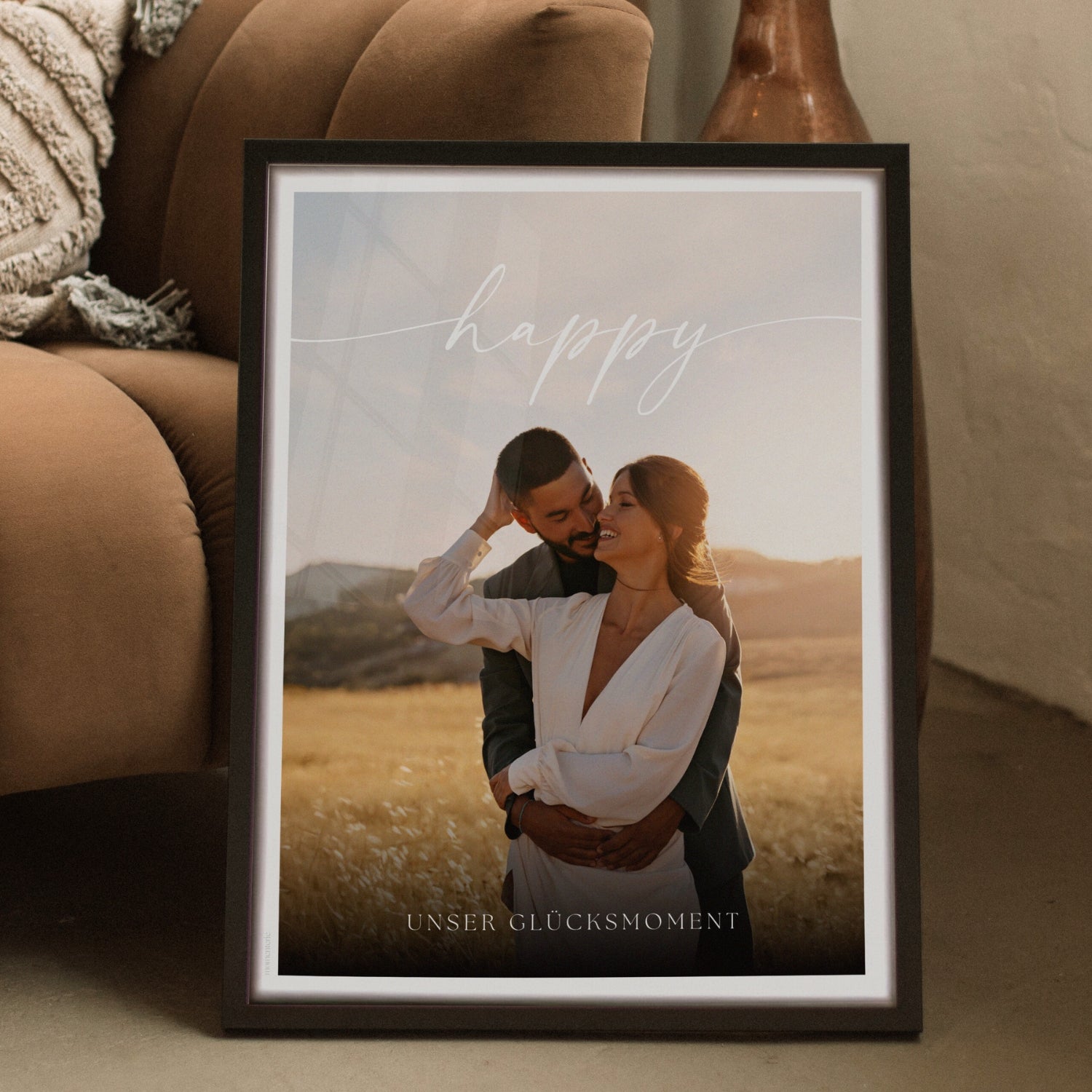 Personalisiertes Fotoposter zum Valentinstag – individuelles Poster mit eigenem Foto und romantischer Widmung als Geschenk