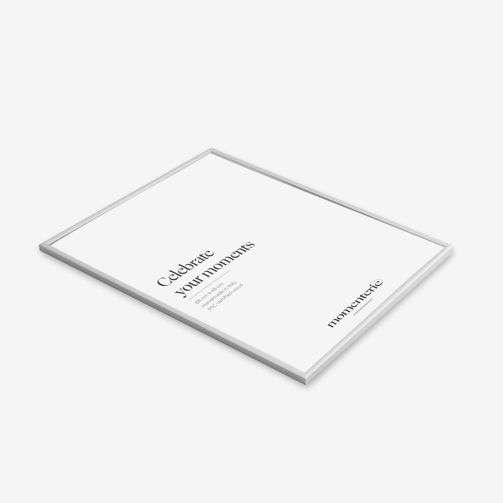 Silberner Bilderrahmen – eleganter Rahmen in Silberfarbe für Poster und Fotos, stilvolle Wanddekoration und Geschenkidee