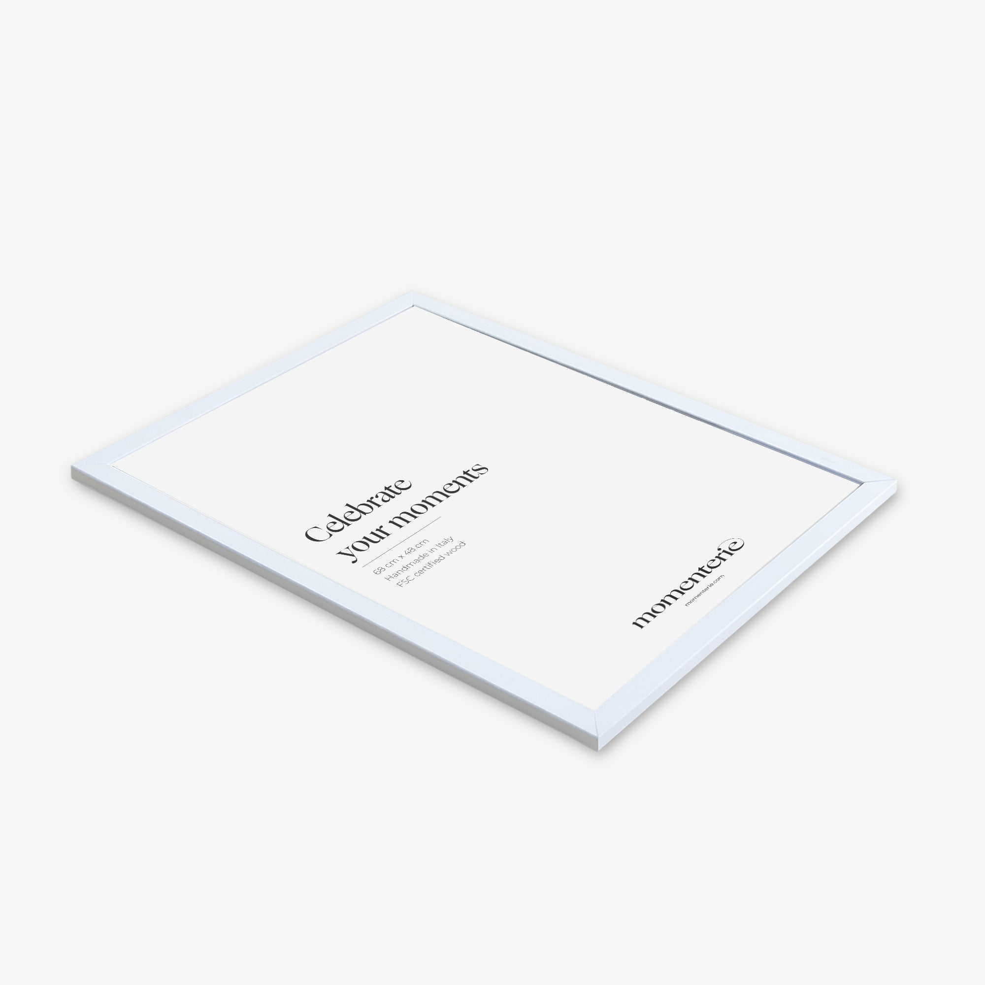 Weißer Bilderrahmen – eleganter Rahmen in Weiß für Poster und Fotos, moderne Wanddekoration und stilvolles Wohnaccessoire